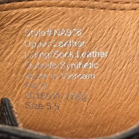 Madewell The Alyce Lug sole Boot Leather Women's SZ 5.5 Black Modern Luxe Casual - Picture 9 of 10